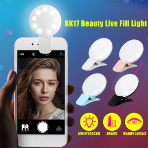 ภาพหน้าปกสินค้า【การจัดส่งในประเทศไทย】Selfie Ring Light แหวนไฟแฟลช 15mm พกพาสำหรับสมาร์ทโฟนไฟ LED วงแหวนปรับความสว่างได้ 3 ระดับ USB Charging Portable Clip-On Selfie Lamp Led Selfie Light Ring For Phone ที่เกี่ยวข้อง