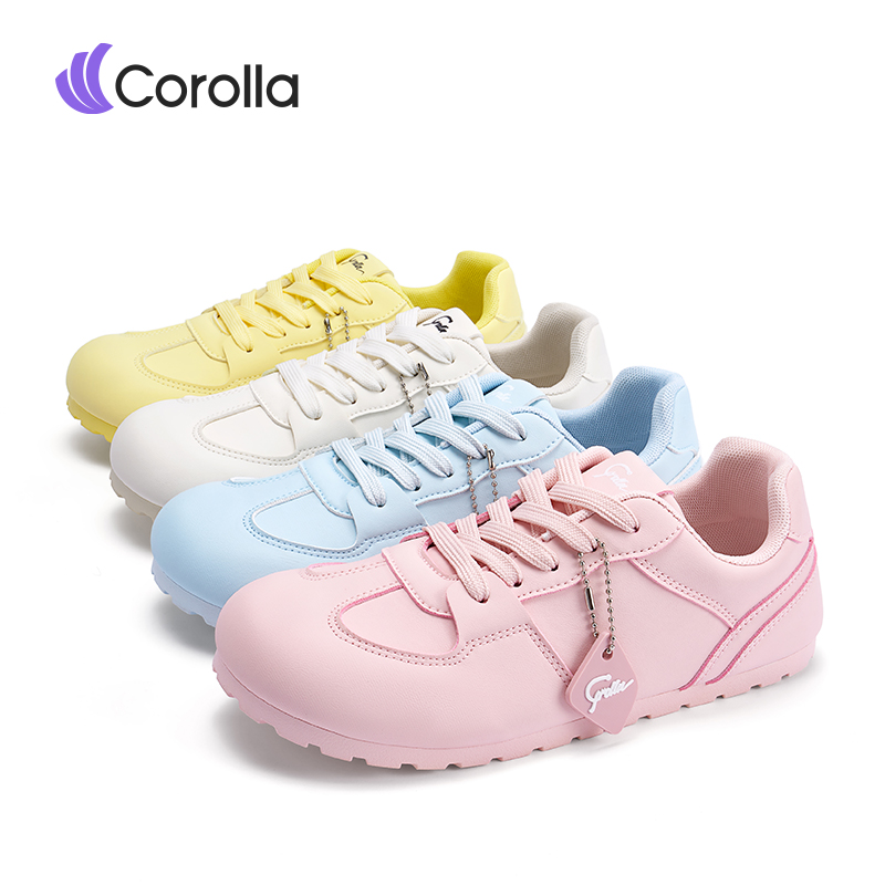 【9.1 New Model】Corolla Macarons Shoes, Pastel Women's Shoes, Removable Heart Pendant, Comfortable to Wear, Suitable for Wide Feet, 100% Genuine. ราคา 489 บาท*ส่งฟรี