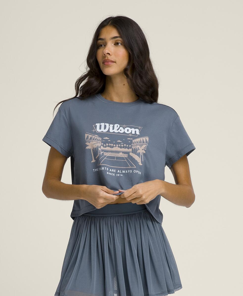 Wilson WOMEN HARPER CROP TEE WW00367511BUQ Official Store ราคา 2,475 บาท*ส่งฟรี