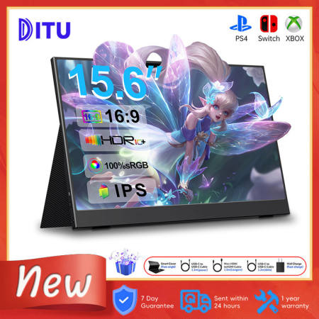 DITU 15.6" Portable Touch Screen Gaming Monitor