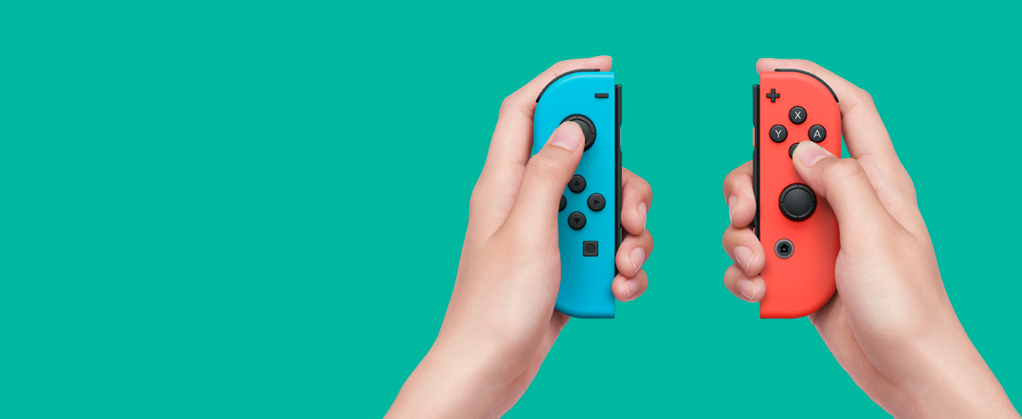 ข้อมูลเกี่ยวกับ Nintendo Switch : Joy Con Controllers (Red / Blue)