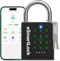 elinkSmart padlock กุญแจล็อคลายนิ้วมือ มัลติฟังก์ชั่นสมาร์ทคีย์ ล็อคลายนิ้วมืออัจฉริยะ กันน้ำ กันขโมย กันฝุ่น ปลดล็อคแอพ มินิล็อค