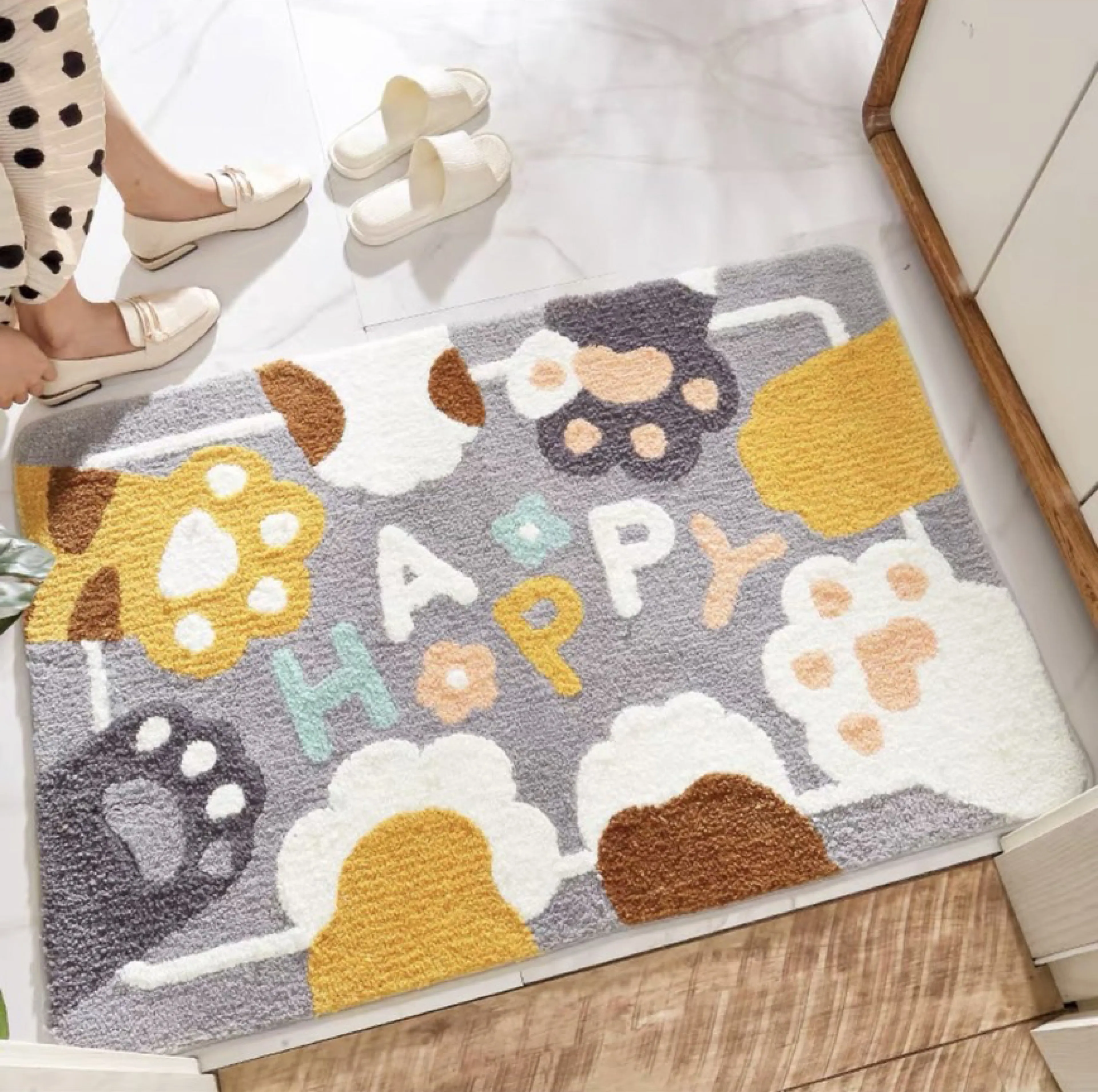 Doormat, Soft Carpet, Good Water Absorption, Dries Quickly, Minimalist Pattern Doormat, Model 5374