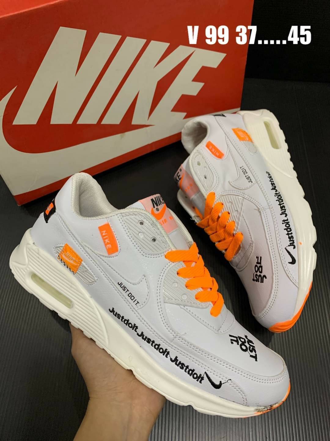 air max 90 just do it white