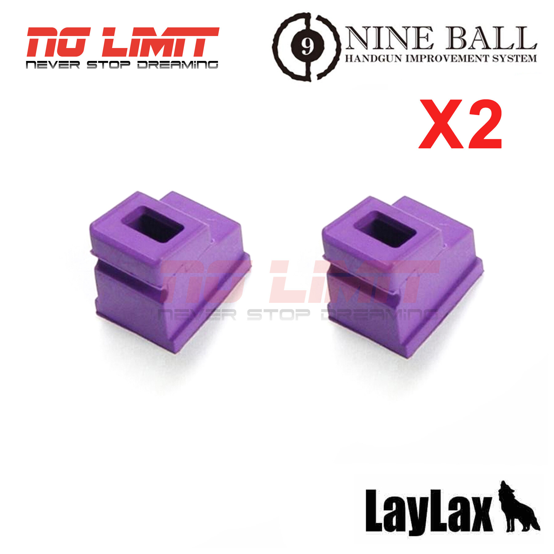 ยางปากแม็ก อัพเกรด LAYLAX Nine Ball Enhanced Rubber Magazine Gasket สำหรับ Tokyo Marui Hi-Capa 5.1 / 4.3 / P226 Made in Japan สินค้าคุณภาพ ได้ตามภาพตัวอย่าง ถ่ายจากสินค้าจริง อะไหล่บีบีกัน ชิ้นส่วนอัพเกรด
