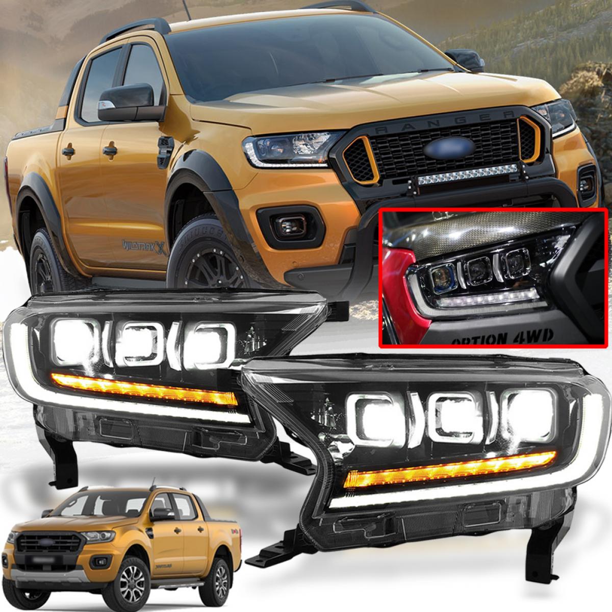 อุปกรณ์และชิ้นส่วนยานยนต์ Ford ไฟหน้า โคมตาไฟหน้า LED รุ่น ฟอร์ด เรนเจอร์ RANGER ปี 2015 - 2022 ข้าง ซ้าย + ขวา จำนวน 1 คู่ ราคา 40,950 บาท*ส่งฟรี