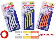 ภาพขนาดย่อของสินค้าแปรงซอกฟัน 4 ชิ้น (ด้าม L ขนทรงกรวย) Dentalpro Interdental brush L-shape size 1-3,4pcs/pack