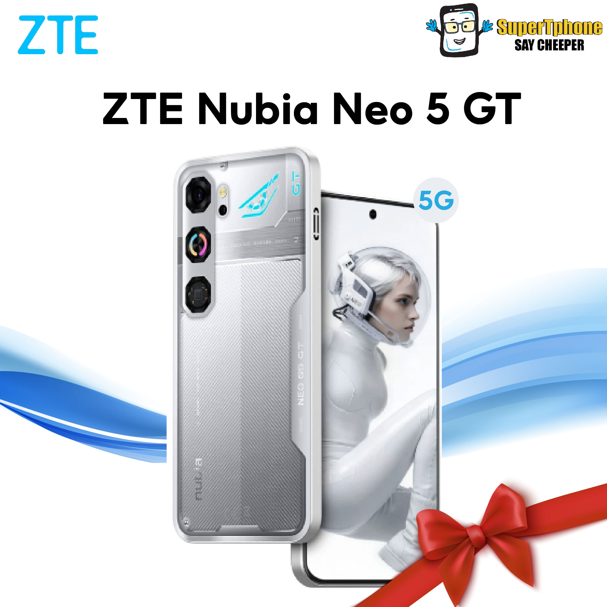 Zte Nubia Neo 5 Gt 5g Model (8+256Gb) Active Cooling L 6.8-Inch Screen L 6,210 Mah Battery (by Lazada Supertphone) ราคา 13,290 บาท*ส่งฟรี