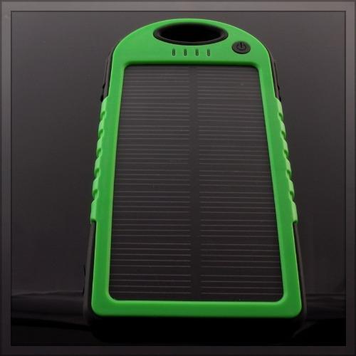 03 30000mAh solar cell กันน้ำ ห้อยได้ สีเขียว