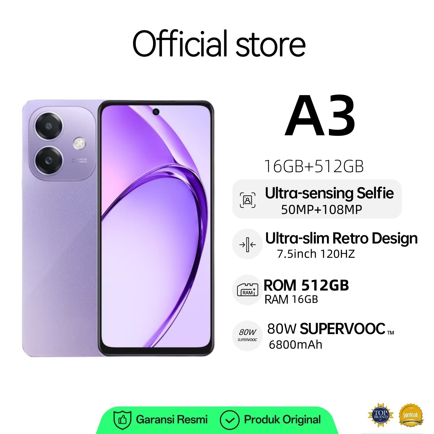 สมาร์ทโฟน A3 RAM 16GB+ROM 512GB หน้าจอ 7.5 นิ้ว รองรับการจดจำใบหน้าและปลดล็อคด้วยลายนิ้วมือ โทรศัพท์เพื่อความบันเทิง แบตเตอรี่ 6800mAh อายุการใช้งานแบตเตอรี่ยาวนาน โปรโมชั่นราคาถูก รองรับซิมการ์ดคู่ (COD) ราคา 799 บาท*ส่งฟรี