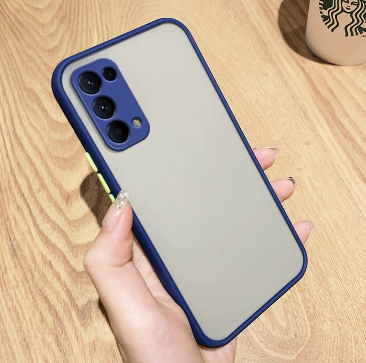 [ส่งจากไทย] Case OPPO Reno5 5G เคสโทรศัพท์ ออฟโป้ เคสกันกระแทก ปุ่มสีผิวด้าน กันรอยกล้อง ขอบนิ่มหลังแข็ง เคส Oppo Reno5