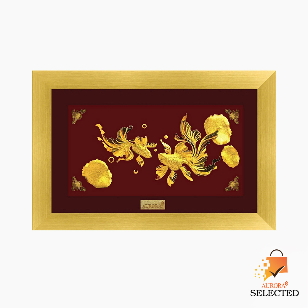 AURORA Selected กรอบรูปปลาทองมงคล 12*18 [Design] ราคา 2,590 บาท*ส่งฟรี