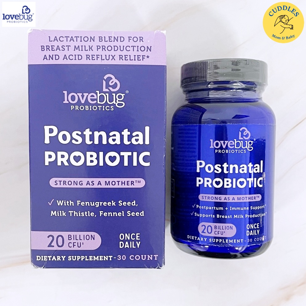 (Lovebug) Postnatal Probiotic 30 Count อาหารเสริมคุณแม่หลังคลอดและให้นมบุตร โปรไบโอติก ราคา 2,180 บาท*ส่งฟรี