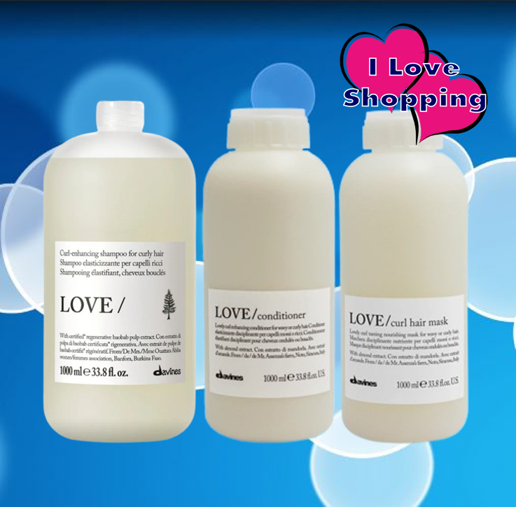 Davines Love Curl Shampoo/Conditioner/Hair Mask 1000 ml Shampoo, Conditioner, Mask for Permed Hair ราคา 2,320 บาท*ส่งฟรี