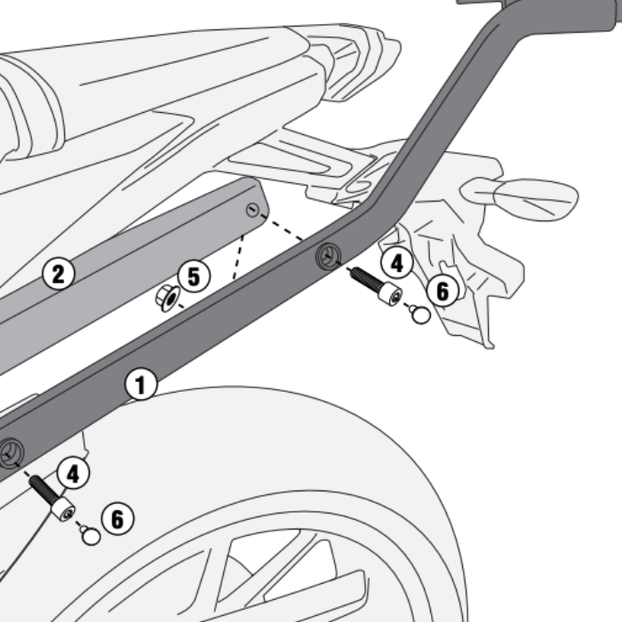 Givi 2115Fz Specific Rear Rack - Equipment for Installing a Tail Box ราคา 6,500 บาท*ส่งฟรี