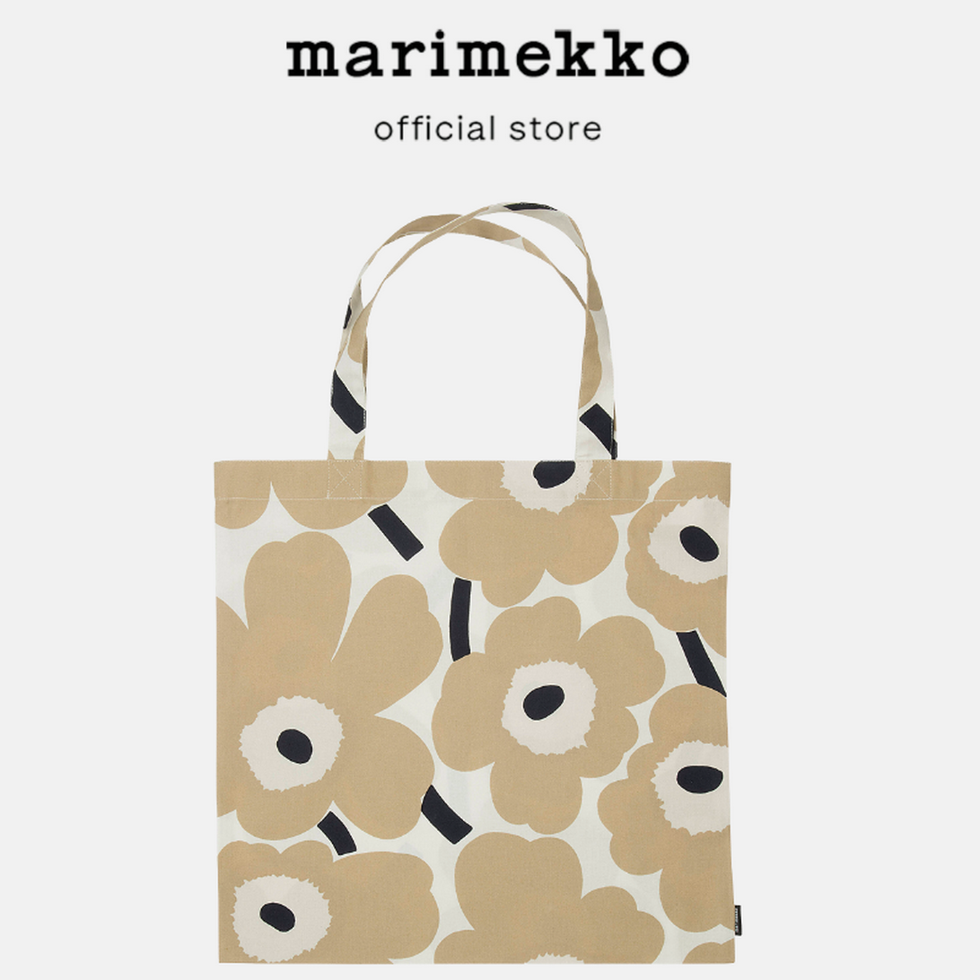 MARIMEKKO PIENI UNIKKO BAG กระเป๋าผ้าสีเบจ กระเป๋าผ้าลายดอกไม้ กระเป๋าUnikko กระเป๋าผ้าสีกากี กระเป๋าผ้าสีครีม กระเป๋าผ้าMarimekko Totebag 44X43CM ราคา 1,439 บาท*ส่งฟรี