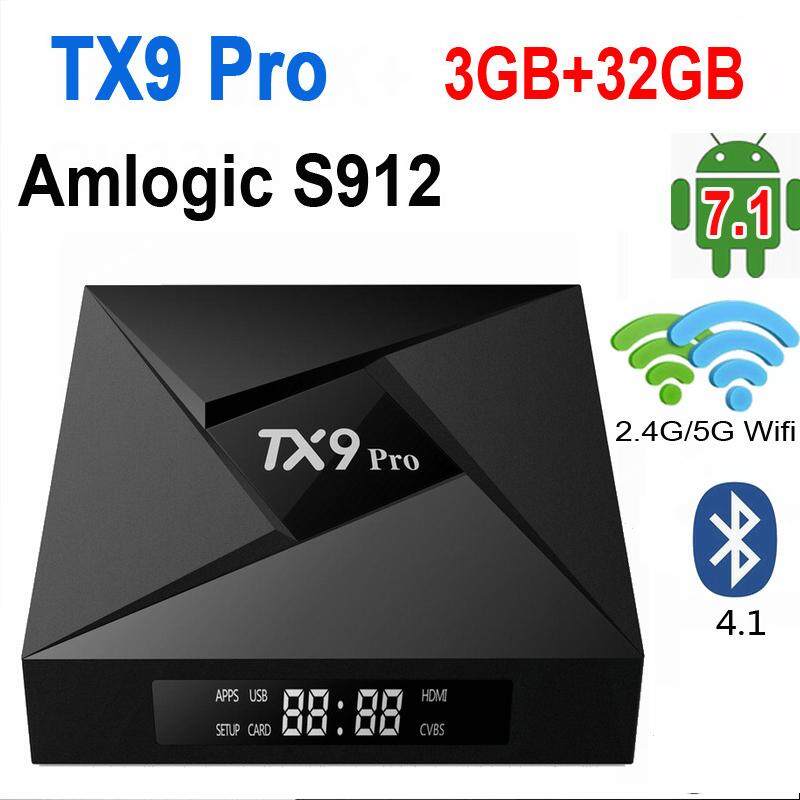 ยี่ห้อไหนดี  บึงกาฬ TX9 Pro Ram 3 GB  Rom 32GB Amlogic S912 octa core Android 7.1 Tv box 4Kplayer