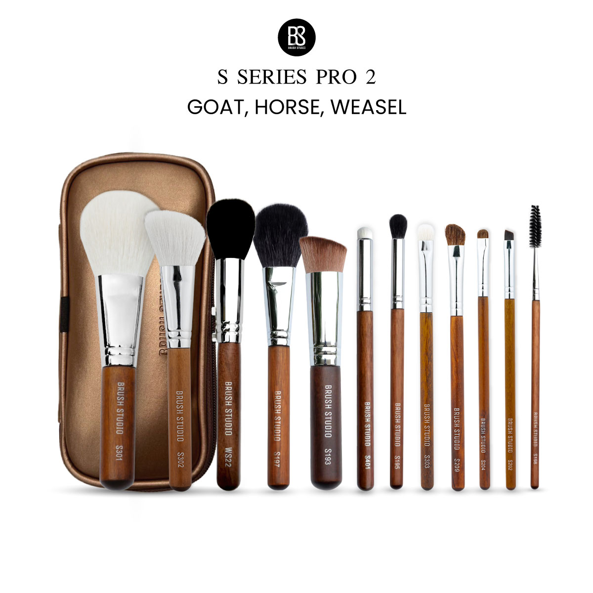 ผลิตภัณฑ์ความงามและการดูแลผิว BRUSH STUDIO S ซีรีส์ Pro2 (12 ชิ้น)