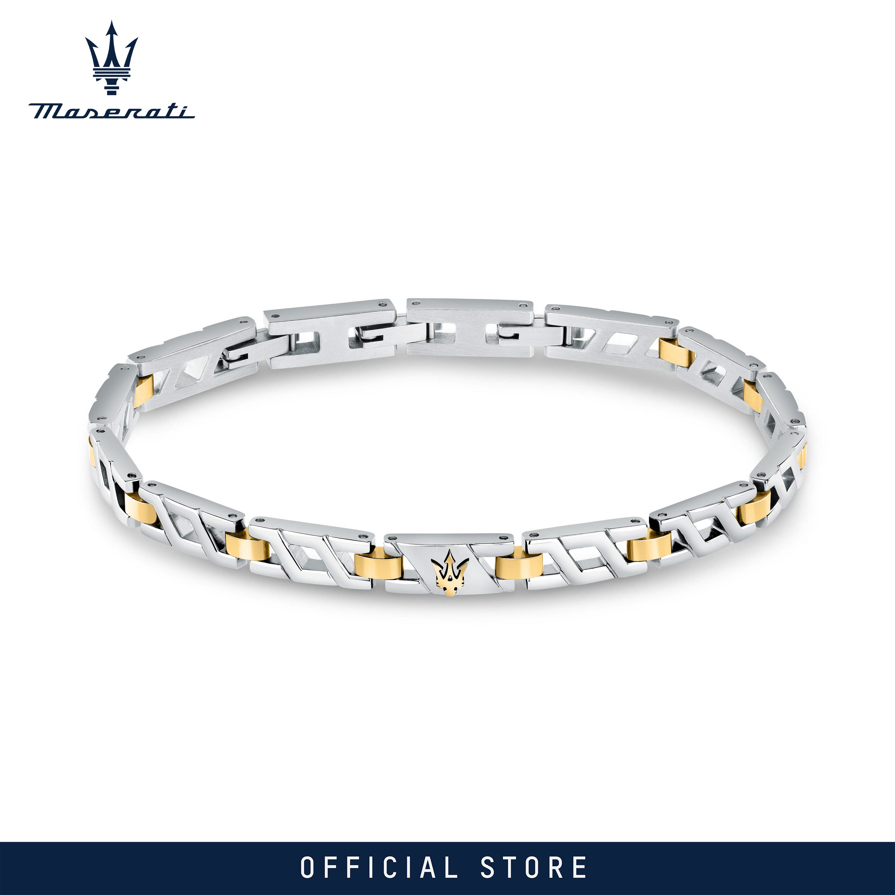Maserati 18.5+3cm Men's Bracelet Bracelet JM124AVD38 ราคา 3,421 บาท*ส่งฟรี
