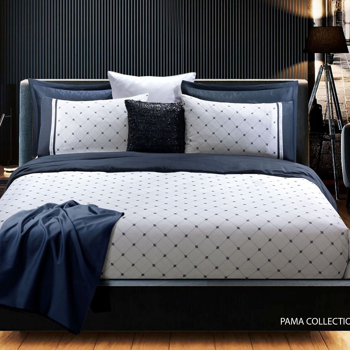 SANTAS ปลอกผ้านวม 6 ฟุต 1 ชิ้น ดีไซน์ PAMA COLLECTION ทอ 700 เส้นด้าย MicroModal (100x90 นิ้ว) ราคา 5,775 บาท*ส่งฟรี