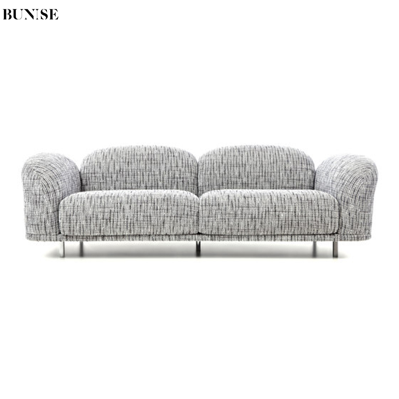 รูปสินค้า BUNISE Flow 2 Seater Fabric Sofa Minimalist Ins Style Cloud Shape Design for Living Room and Balcony Small Apartment Cus