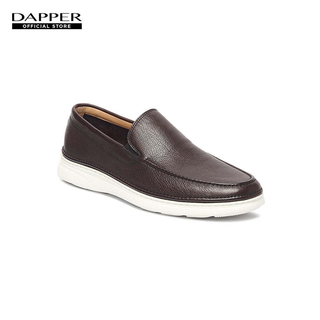DAPPER Lightweight Nappa Leather Loafers – Brown ราคา 3,590 บาท*ส่งฟรี