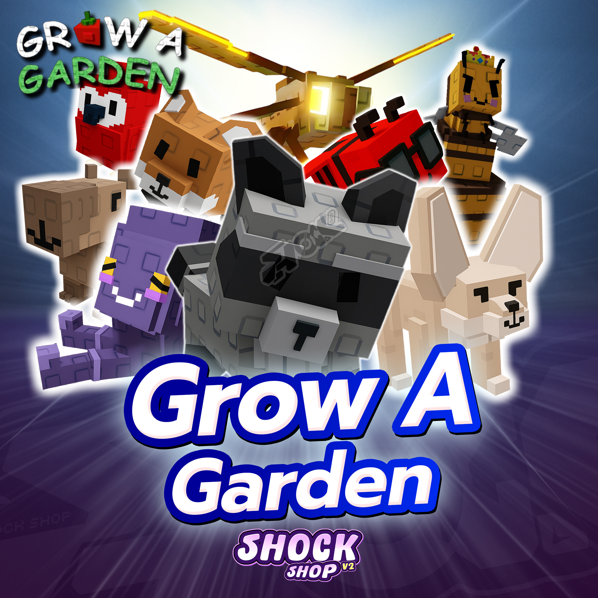 การ์ดเกม ไก่สัตว์เลี้ยง/รวมของต่างๆ แมพ Grow a Garden การ์ดสวยภาพคมชัด V2 ราคา 199 บาท*ส่งฟรี