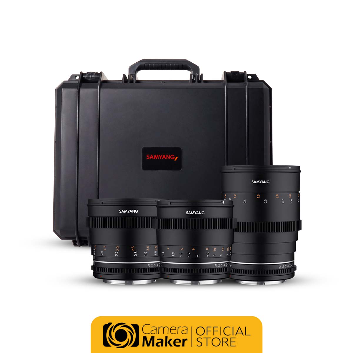 SAMYANG VDSLR MK2 – FILMMAKER KIT (ประกันศูนย์) เลนส์ซีนีม่า เลนส์ถ่ายหนังความคมชัดสูง เลนส์ถ่ายหนัง ราคา 53,900 บาท*ส่งฟรี