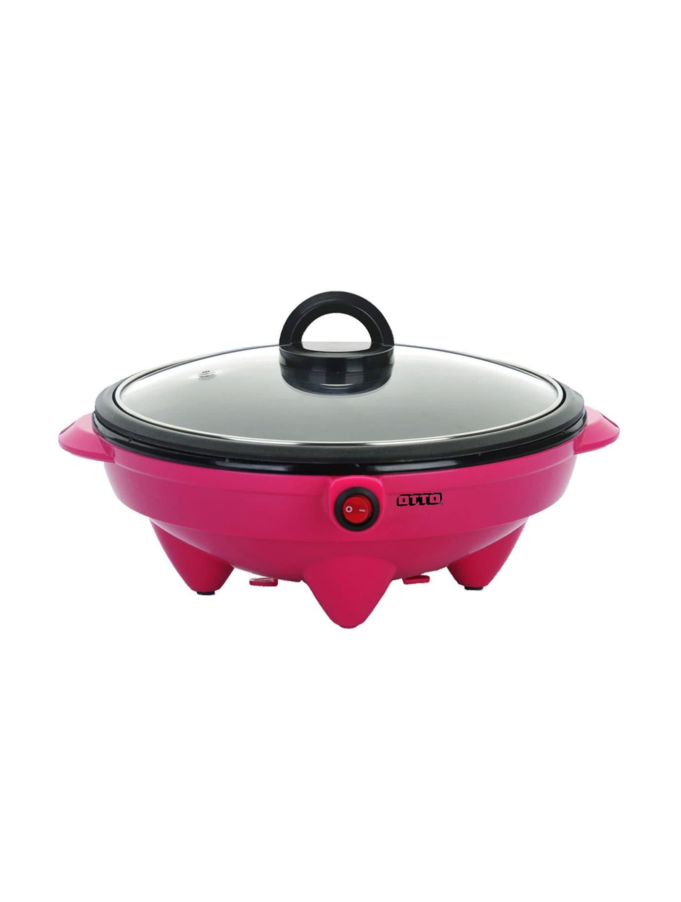 OTTO กระทะไฟฟ้า ขนาด 1.8 ลิตร สีชมพู electric grill pans