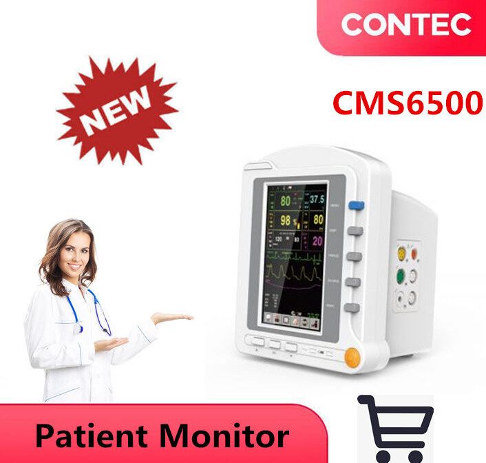 CMS6500 5 Parameter Touch Screen Patient Monitor ECG+NIPB+SPO2+RESP+TEMP ราคา 17,266 บาท*ส่งฟรี