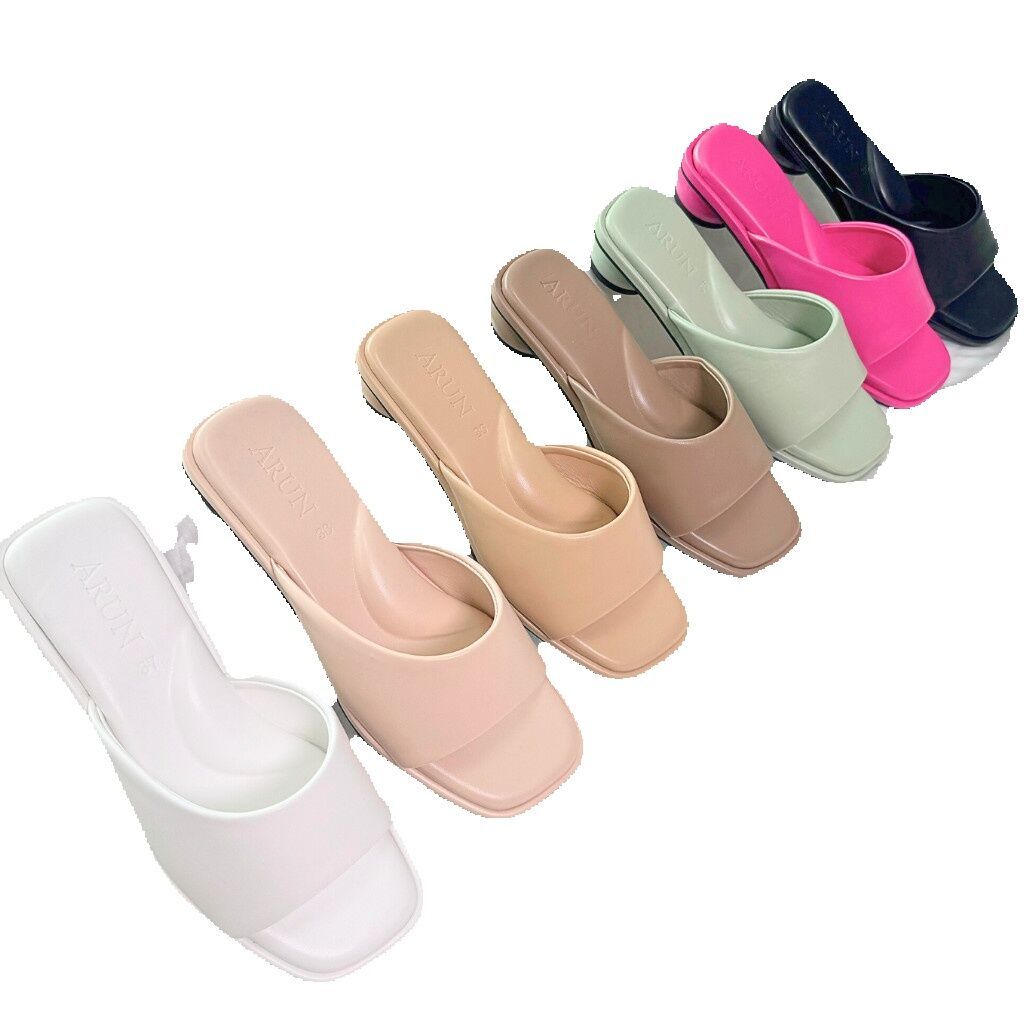 รองเท้าแฟชั่นแบรนด์ ARUN รุ่น AR2023 ส้นสูง 1 นิ้ว ส้นกลม ราคา 189 บาท*ส่งฟรี