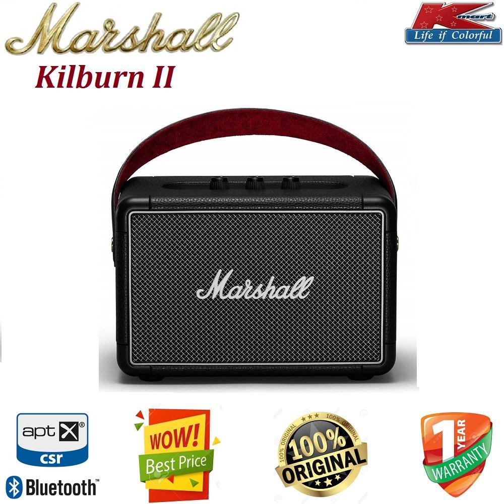 ยี่ห้อนี้ดีไหม  มุกดาหาร Marshall Kilburn II Bluetooth 5.0 aptX Portable Speaker ลำโพงบลูทูธเสียงดี เบสหนักสุดหรู กำลังขับ 55 วัตต์ ของแท้100% รับประกันยาว 1 ปี