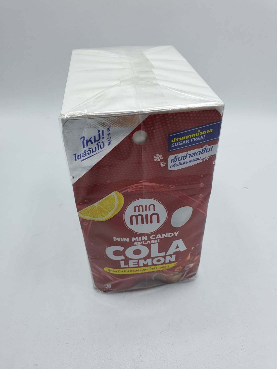 12 ซอง ลูกอม มิน มิน กลิ่น สแปลช โคล่า เลม่อน min min cola candy |  Lazada.co.th