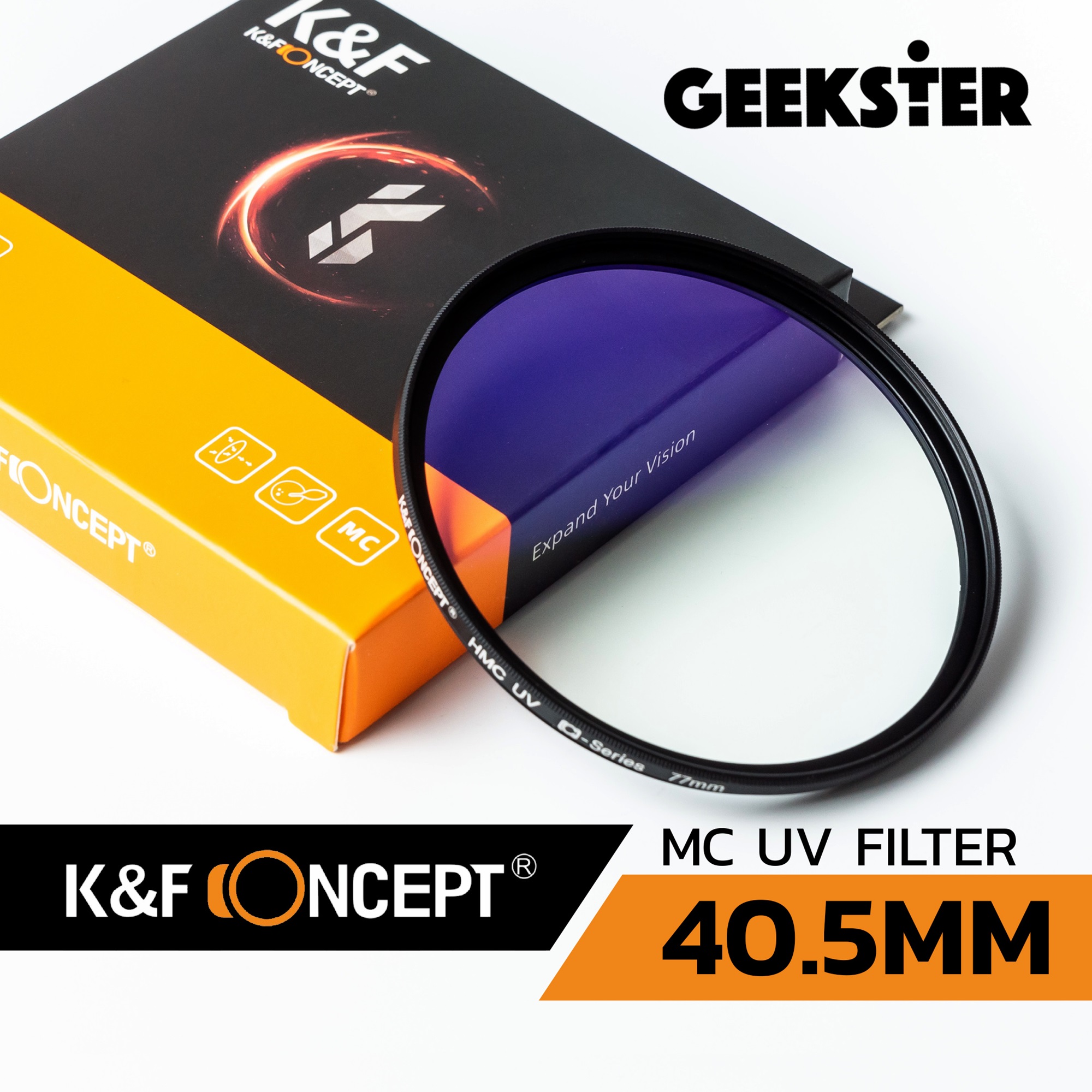 K&F MC UV Filter แก้ว Japan 37mm / 39mm / 40mm / 40.5mm / 43mm / 46mm / 49mm / 52mm / 55mm / 58mm / 62mm / 67mm / 72mm / 77mm ( FILTER MC UV อย่างดี ) ที่กรองรังสียูวีโซด์ขนาดบางเป็นพิเศษ Professional MC  ( ฟิลเตอร์ บางพิเศษ ) KF Multi Coated HMCFilter
