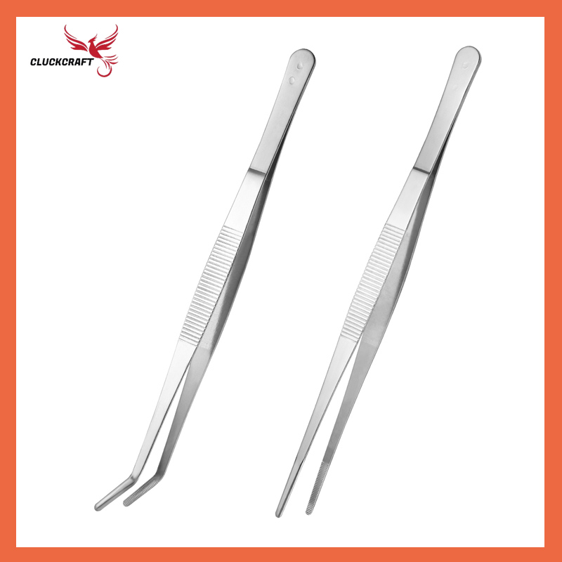CluckCraft ฟอร์เซป forceps สแตนเลส แอนติสกิด ปลายตรง ปลายงอ สำหรับตู้ปลา หนบคีบพืชน้ำ อุปกรณ์ตู้ปลา มี 5 ขนาด สำหรับสัตว์เลื้อยคลาน ตู้ปลา ราคา 28 บาท*ส่งฟรี