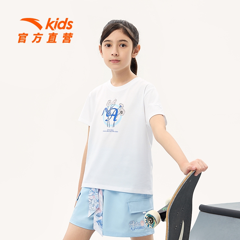 ANTA KIDS Girls Sports Shirts W362338149 Official Store ราคา 477 บาท*ส่งฟรี