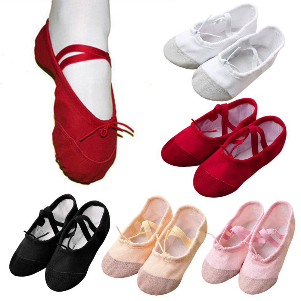 LIEYH สาวยิมนาสติกเด็กการฝึกอบรมเด็ก Latin Dance โยคะรองเท้าเต้นรำบัลเล่ต์เต้นรำเด็กรองเท้ารองเท้าส้นแบน