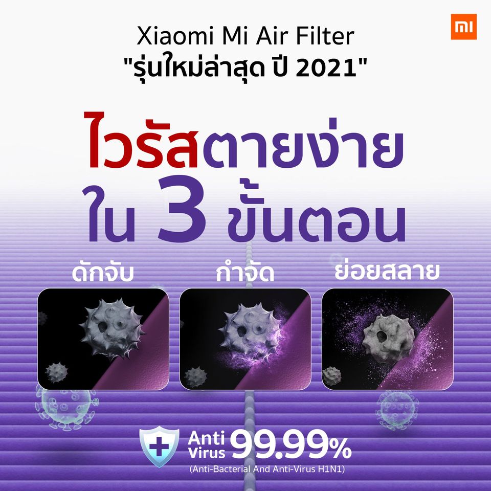 ข้อมูลเพิ่มเติมของ [ราคาพิเศษ 859 บ.] Xiaomi Mi Air Per Filter ไส้กรอง สำหรับเครื่องฟอกอากาศ 2S 2H 3H Pro 2C 3C