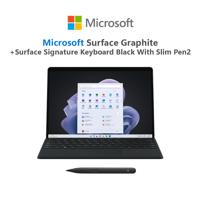Microsoft Surface Pro 9 i7/16/512 Graphite+Microsoft Surface Sig KB With Pen Thai ราคา 60,299 บาท*ส่งฟรี