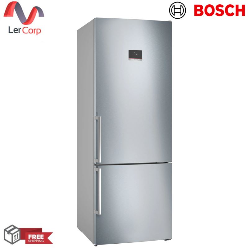 (BOSCH) ตู้เย็นพร้อมช่องแช่แข็งด้านล่างแบบวางลอยตัว 193 x 70 cm สแตนเลสสตีล รุ่น KGN56CI41J ราคา 51,859 บาท*ส่งฟรี