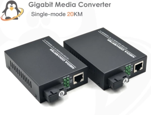 ภาพหน้าปกสินค้าGigabit Media Converter (Single Mode / Single Fiber) 20 กิโลเมตร ที่เกี่ยวข้อง