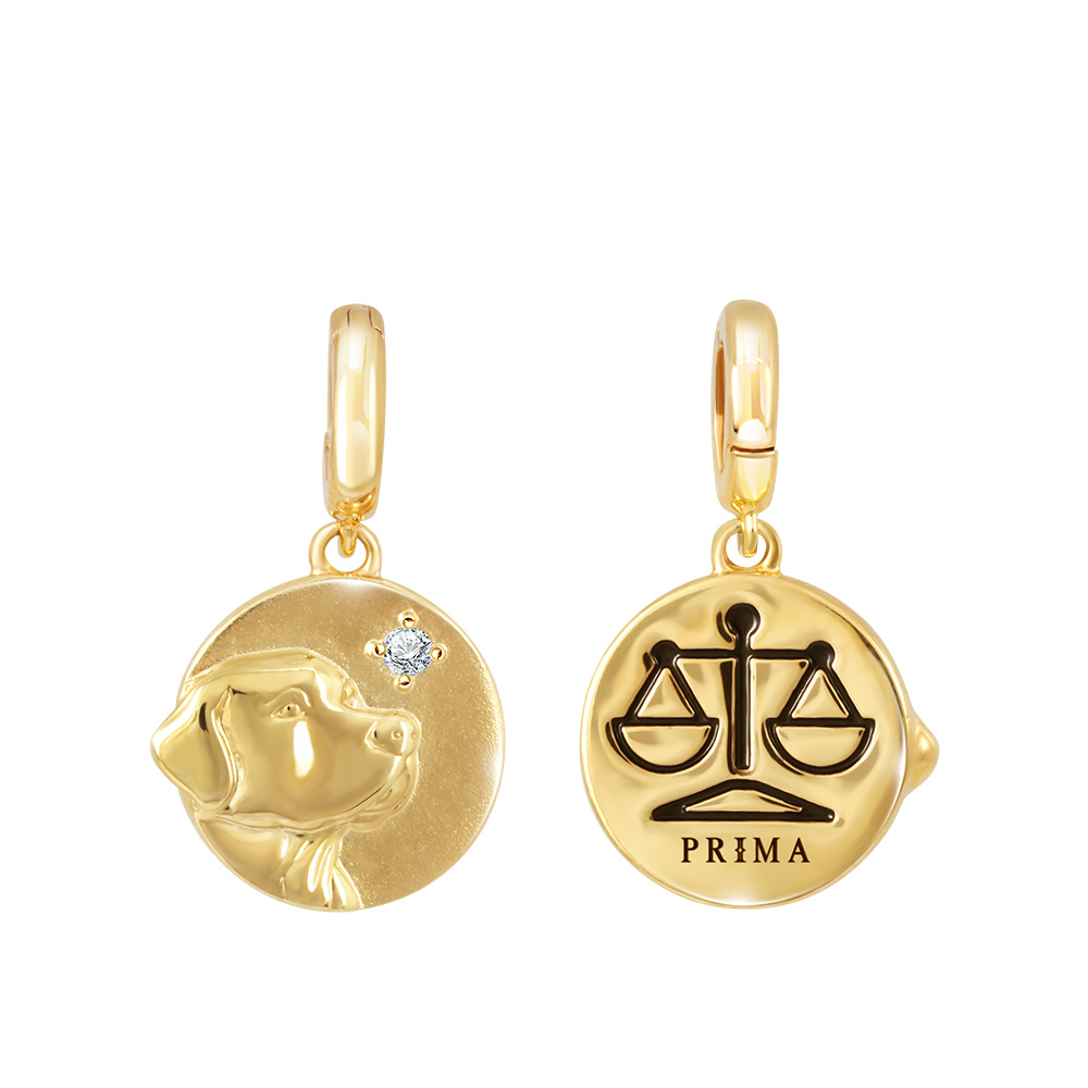 PRIMA จี้ประดับเพชรตัวเรือน 9K สี Yellow Gold ปีจอ Zodiac Charms Collection 991P0151-01 (เฉพาะจี้ไม่รวมสร้อย) ราคา 8,100 บาท*ส่งฟรี