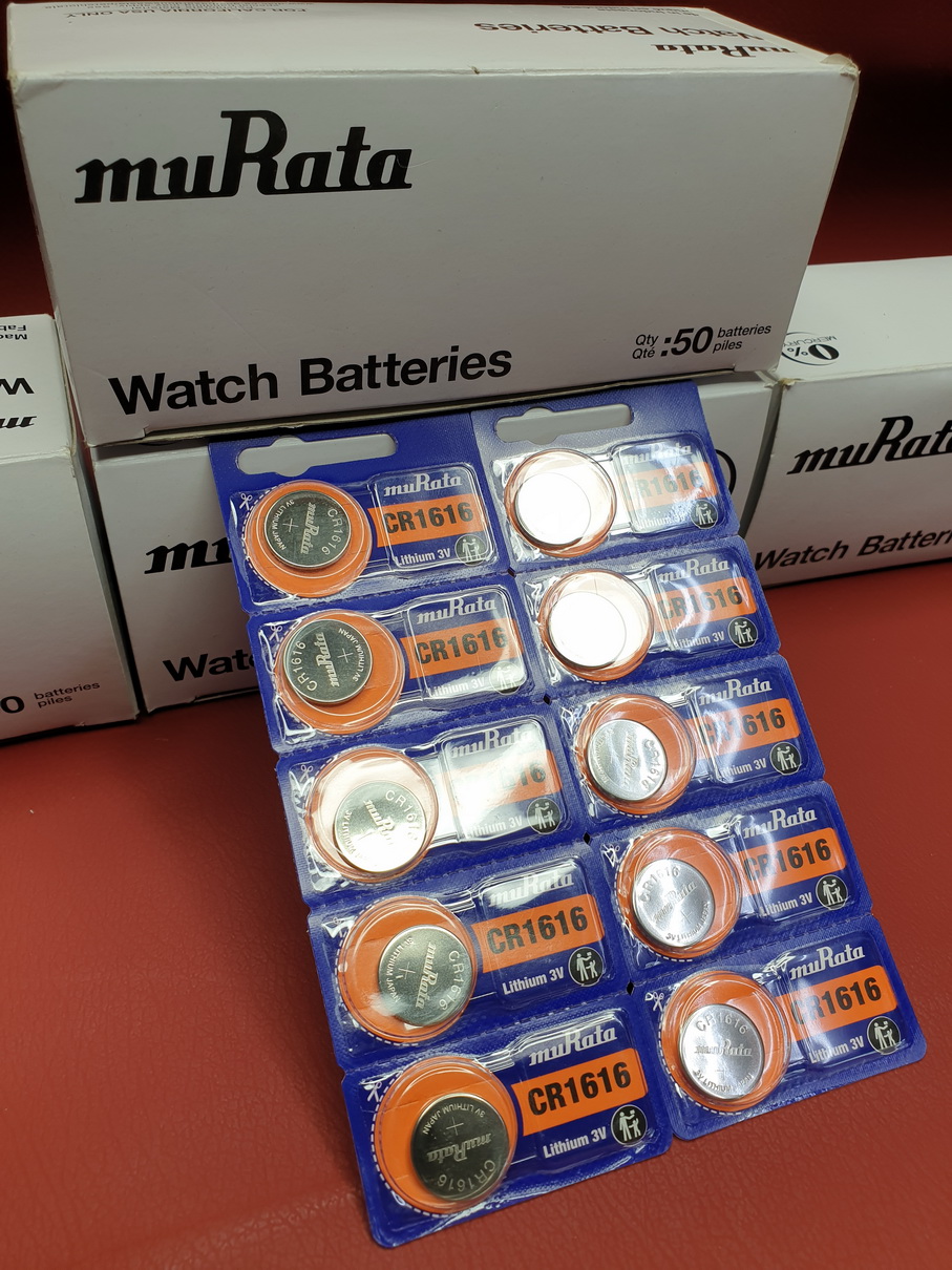 4 Murata CR1616 - Battery, 3 V, CR1616, Lithium Manganese Dioxide, 60 mAh