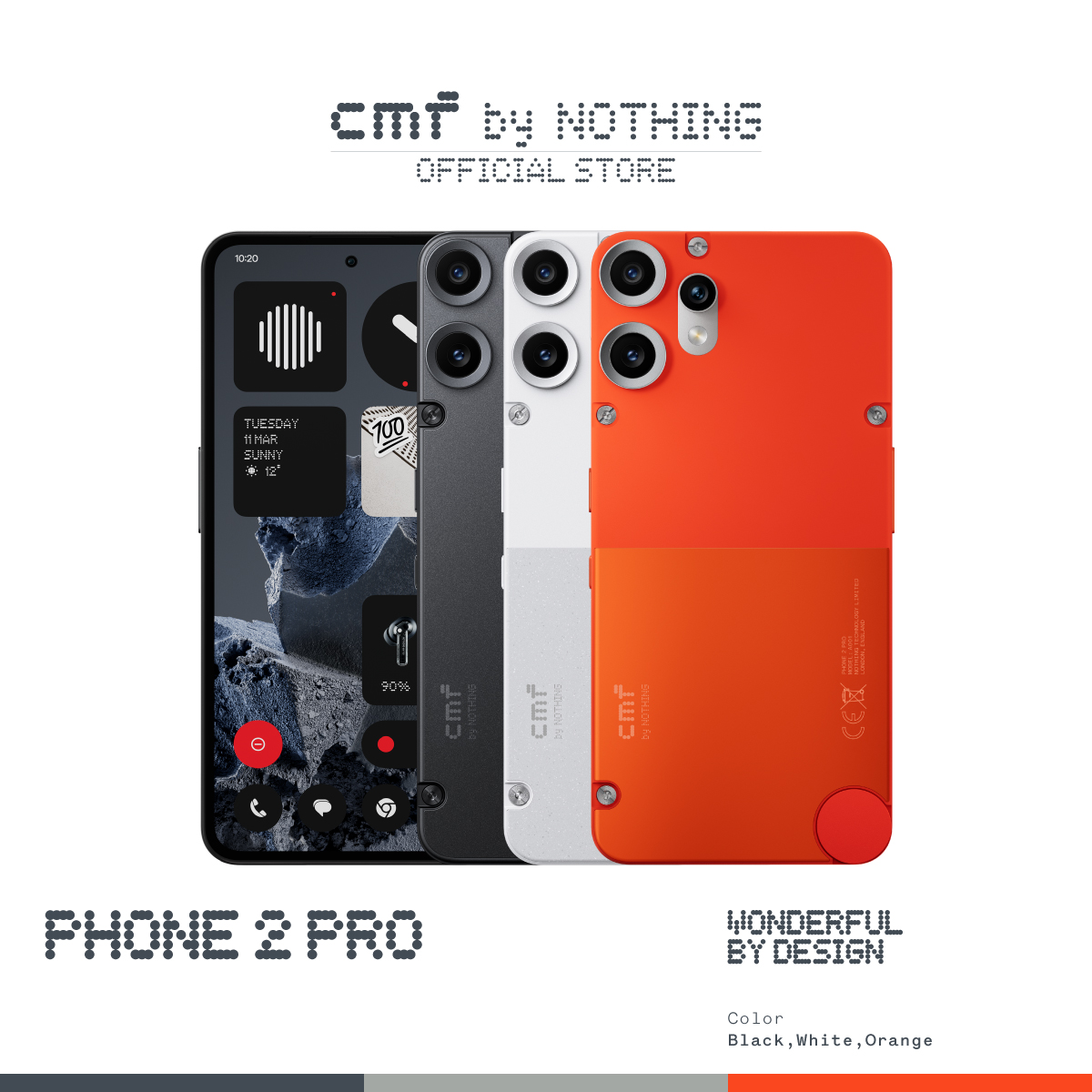 CMF by Nothing - Phone 2 Pro, Wonderful by Design โทรศัพท์มือถือ Smartphone ราคา 8,499 บาท*ส่งฟรี