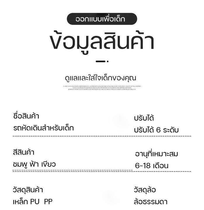 ข้อมูลเพิ่มเติมของ 【พร้อมส่งจากไทย】secco รถหัดเดินเด็ก 5in1 รถเห็ดเดินเด็ก รถหัดเดิน รถฝึกเดินสำหรับเด็ก ป้องกันการเอียงพลิกคว่ำ ป้องกันขาโก่ง ปรับได้ พับเก็บ พร้อมเสียงดนตรี+ของเล่น พับเก็บสะดวกพร้อมที่เข็น รถขาไถเด็ก รถเด็กหัดเดิน มีเพลง รถววกลมเด็กมีเสียงดนตรี Walker