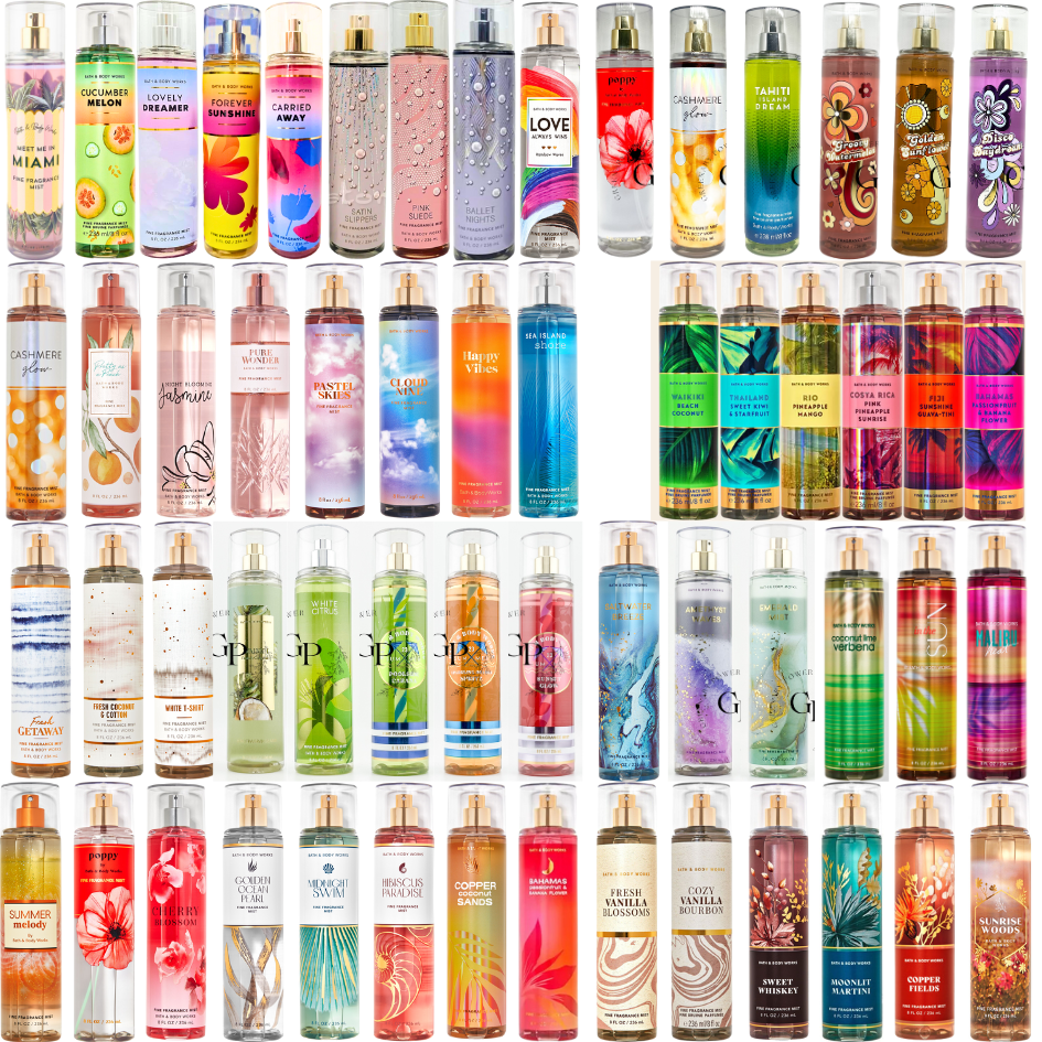 Bbw # 2 Mist Bath & Body Works Fragrance Mist, Body Spray Perfume, 236 Ml, Large Size ราคา 420 บาท*ส่งฟรี