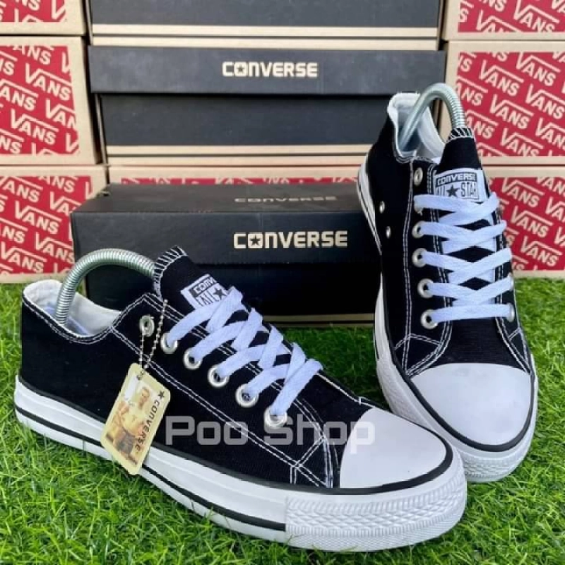 ภาพหน้าปกสินค้าConverse คอนเวิร์ส รองเท้าผ้าใบ สินค้ามีพร้อมส่งมีไซส์36-45จ้า จากร้าน Pooshop1 บน Lazada
