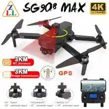 ภาพขนาดย่อสินค้าDrone โดรน SG908 MAX โดรน3แกนกล้อง4K 5G Wifi GPS FPV โดรนมืออาชีพ50X คอปเตอร์สี่ใบพัดพับได้ระยะทาง3กม.