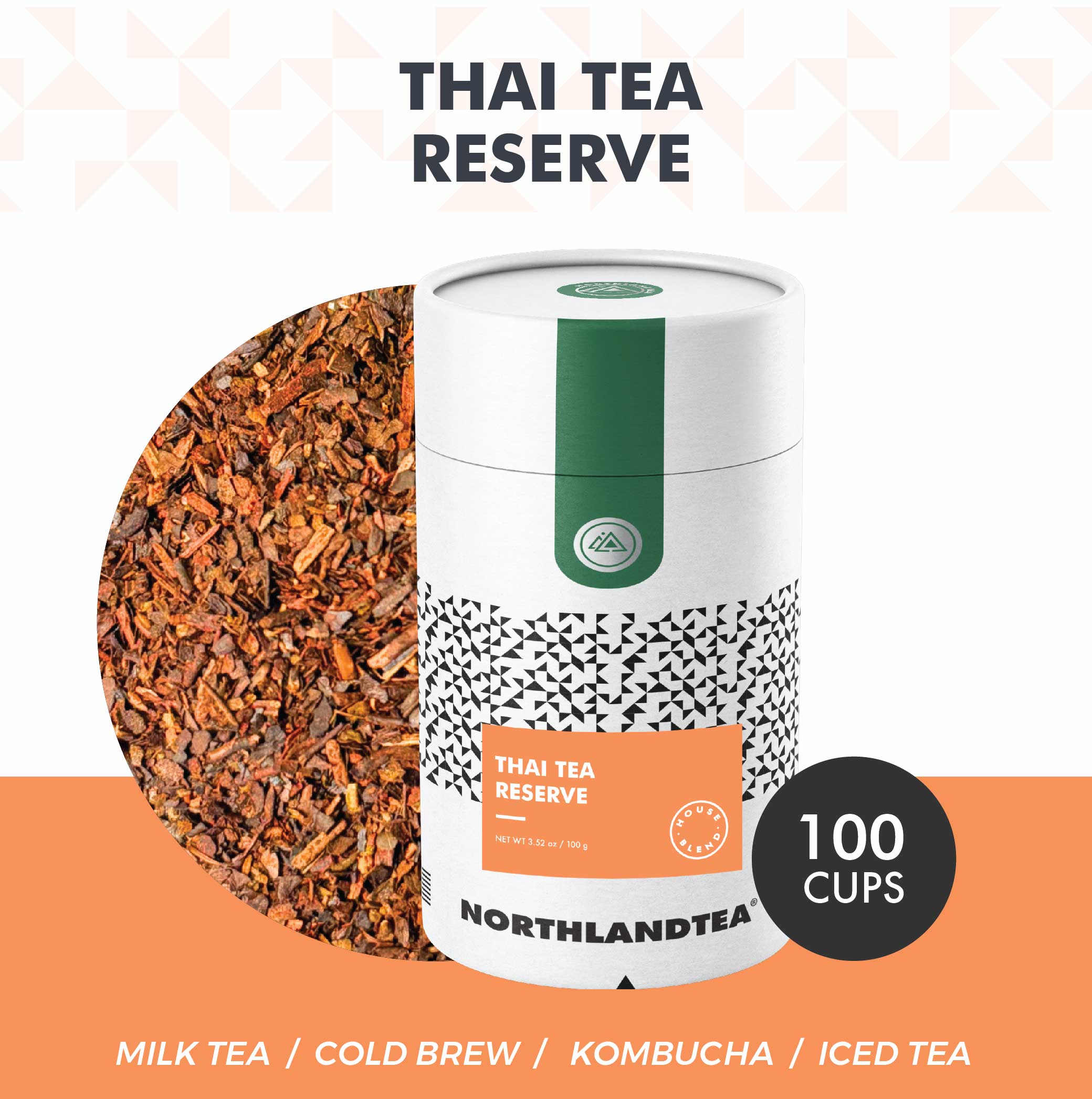 Thai Tea Reserve - House Blend - Loose Leaf tea - MILK HOT or ICED / ICE-CREAM / BAKERY and etc. - Northlandtea ราคา 1,200 บาท*ส่งฟรี