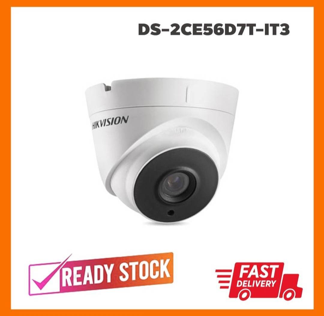 DS-2CE56D7T-IT3 (3.6mm) กล้องวงจรปิด HIKVISION ความระเอียด 2 MP สามารถย้อนแสงได้ แถม อแด็ปเตอร์ 1แอมป์ ราคา 335 บาท*ส่งฟรี